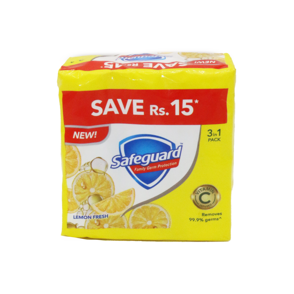 SAFEGUARD LEMON FRESH 168G 3IN1