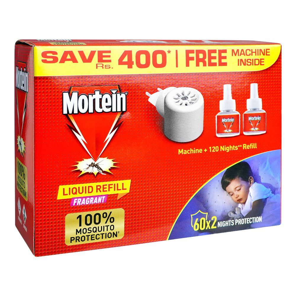 MORTEIN LIQUID REFILL FRAGRANT 60x2, WITH MACHINE