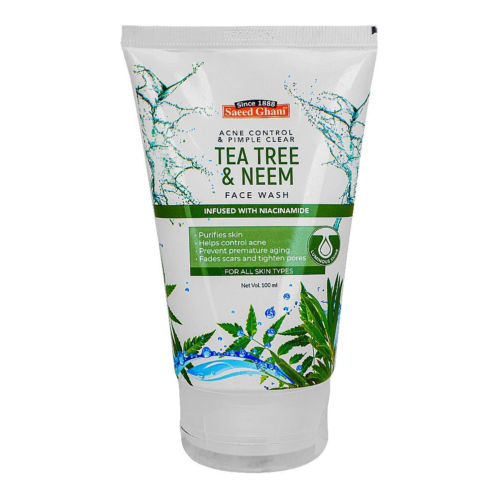 SAEED GHANI TEA TREE & NEEM FACE WASH 100ML