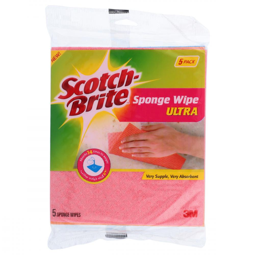 SCOTCH BRITE SPONGE WIPE 5PCS