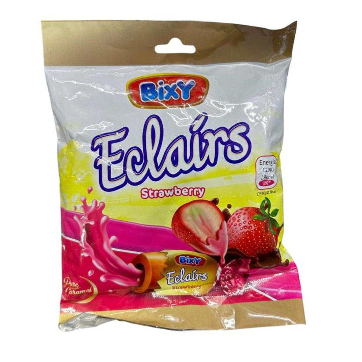 BIXY ECLAIRS STRAWBERRY POUCH 90GM