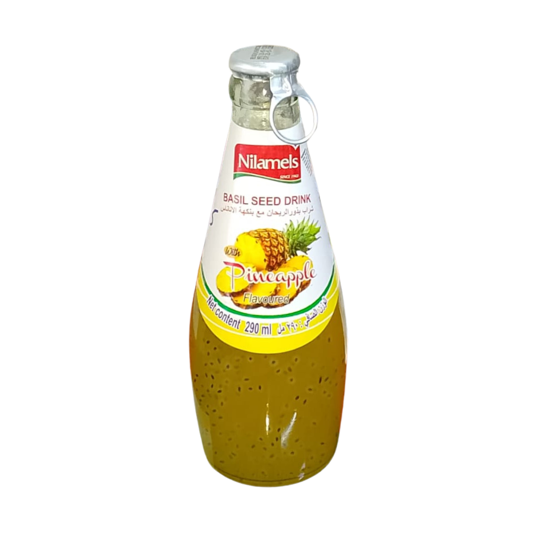 NILAMELS PINEAPPLE BASIL SEED DRINK 290ML