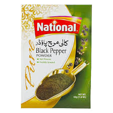 NATIONAL BLACK PEPPER POWDER 50GM