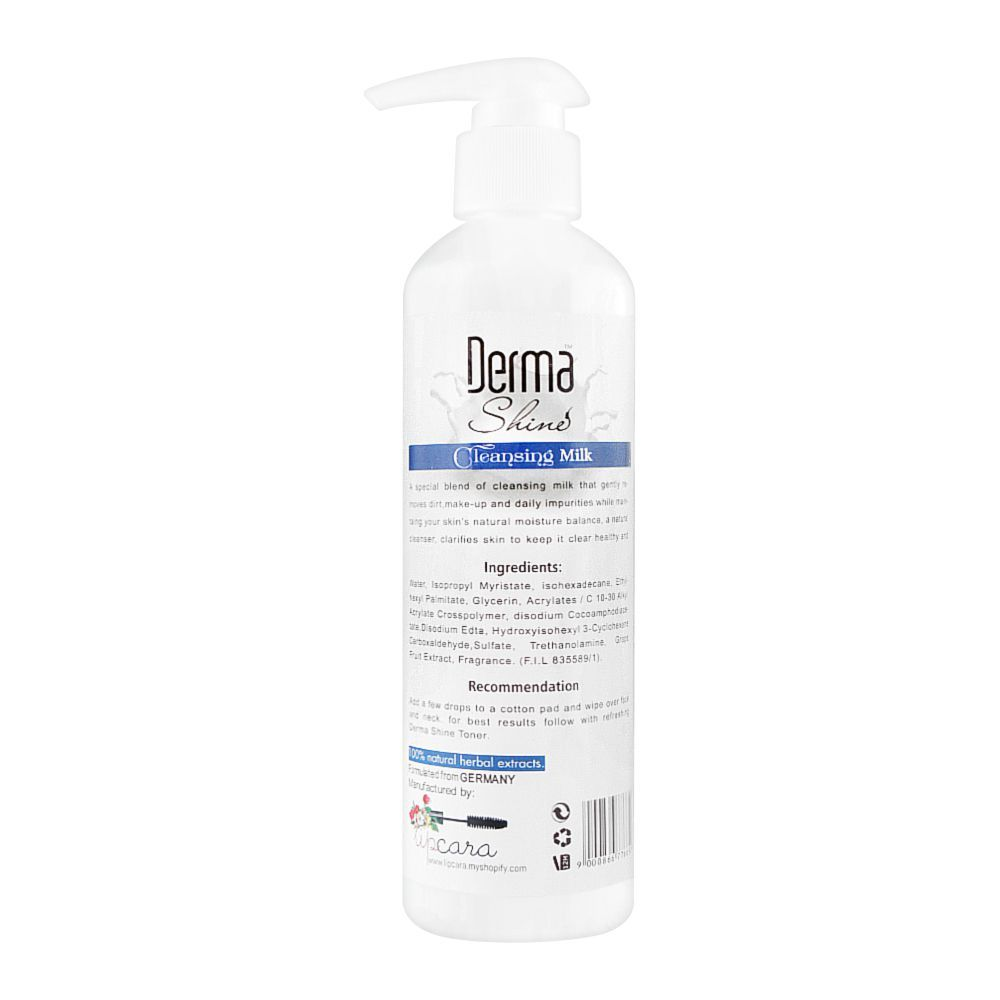 DERMA SHINE WHITENING CLEANSING MILK 250ML