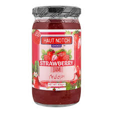 HAUT NOTCH STRAWBERRY JAM GLASS JAR 400GM