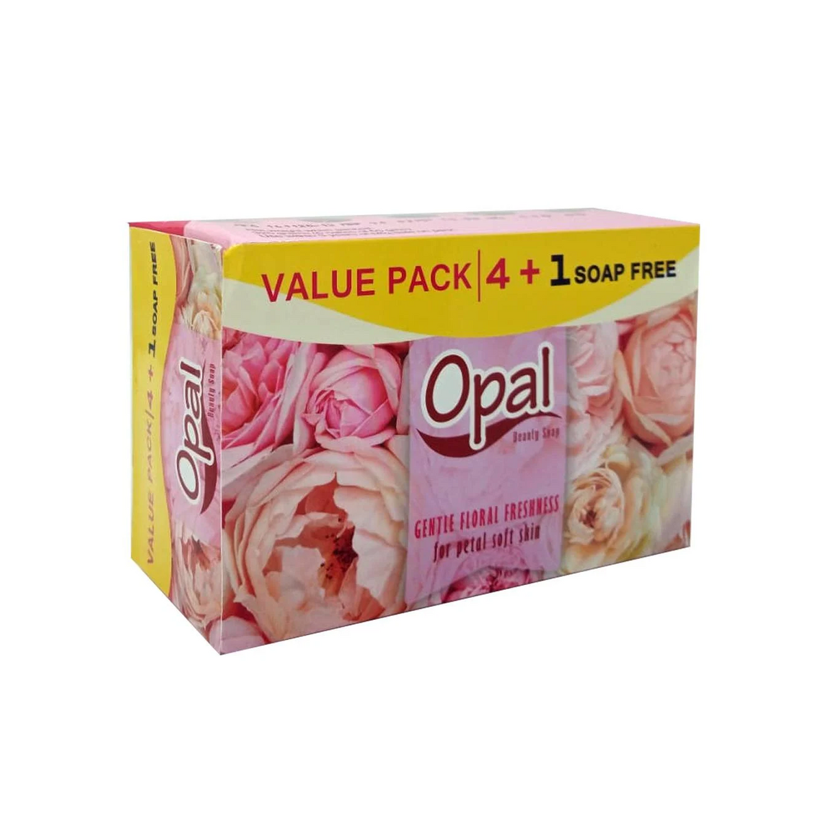 OPAL SOAP GENTLE FLORAL FRESHNESS 4+1 PACK 300GM