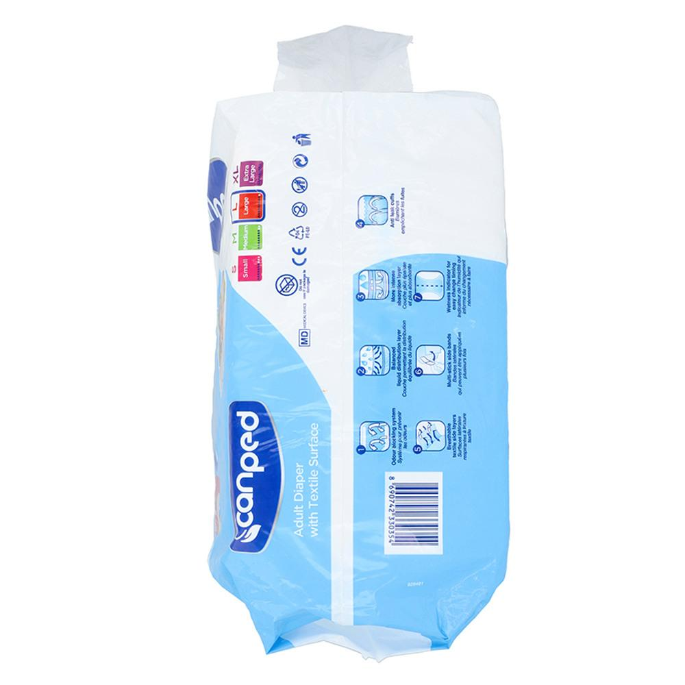 CANPED ADULT DIAPER WITH TEXTILE SURFACE LARGE 10-PCS