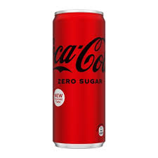 COCACOLA COKE ZERO CAN SLIM 250ML