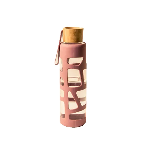 APPOLLO BAMBOO BOROSILICATE GLASS BOTTLE 550ML