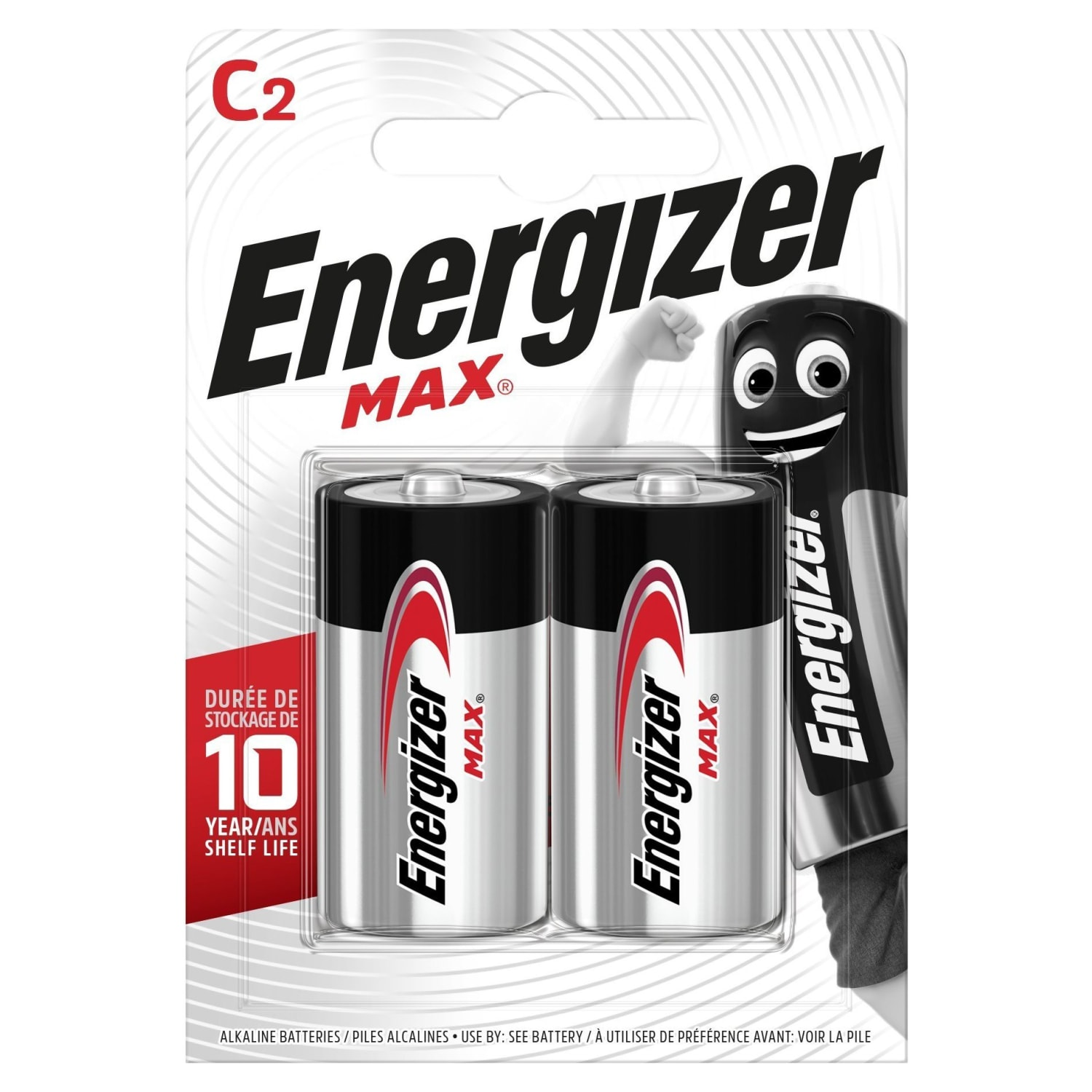 ENERGIZER MAX C BATTERIES 2-PCS