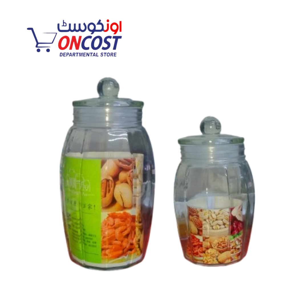 GLASS JAR WITH AIRTIGHT GLASS LID