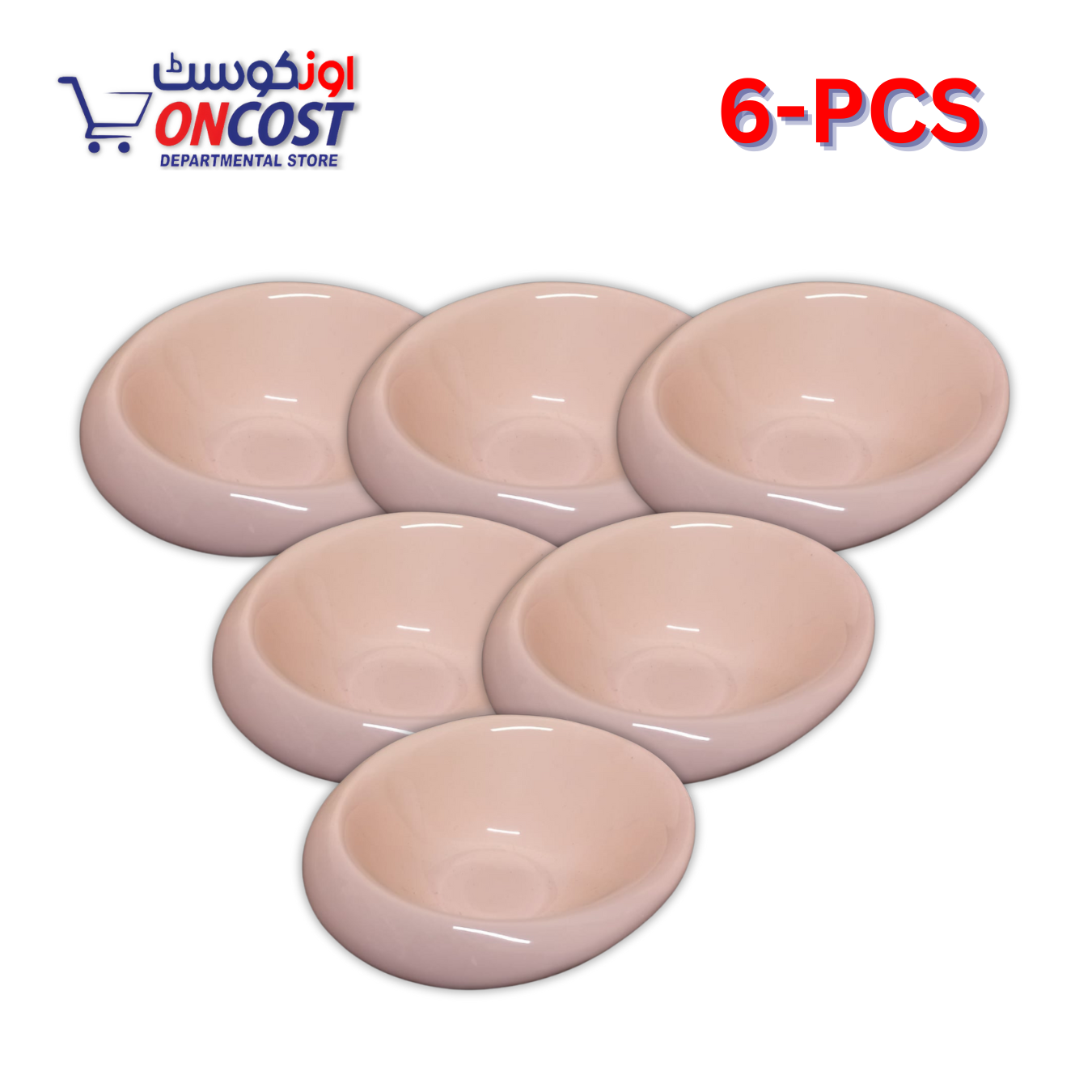 PINK COLORED BOWL CERAMIC 6PCS SET