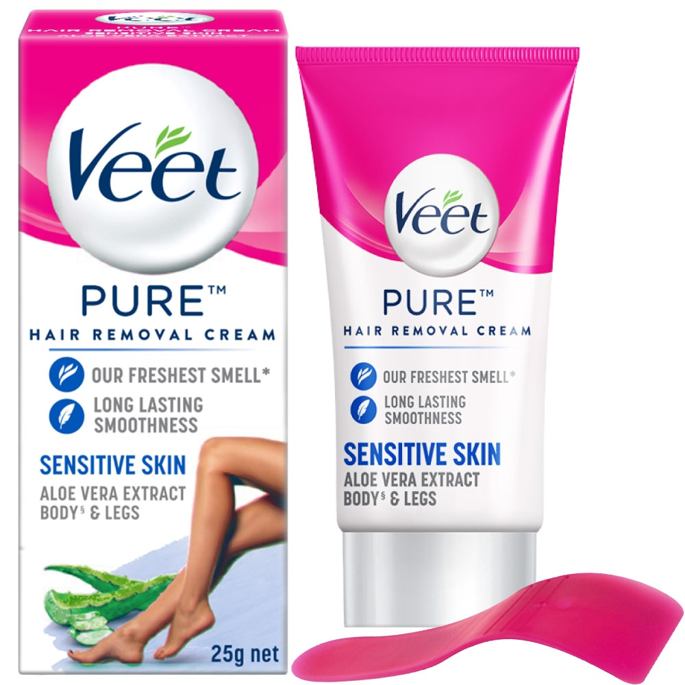 VEET ALOE VERA EXTRACT PURE HAIR REMOVAL CREAM 25GM