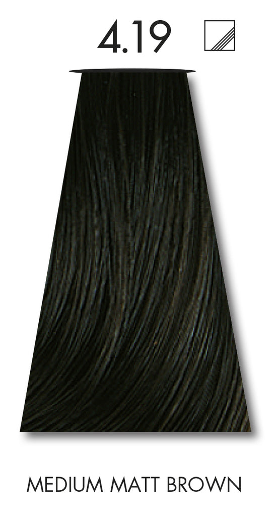 KEUNE TINTA HAIR MEDIUM ASH GREEN BROWN 4.23, 60ML.