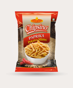 UNITED KING CHIPSINO PAPRIKA POTATO SLIMS 50GM