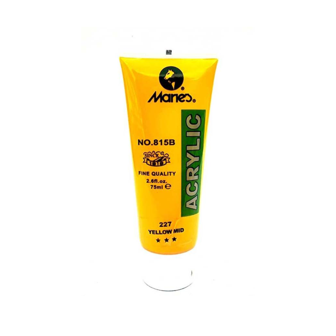 MARIES 227 YELLOW MID ACRYLIC COLOR 815B 75ML