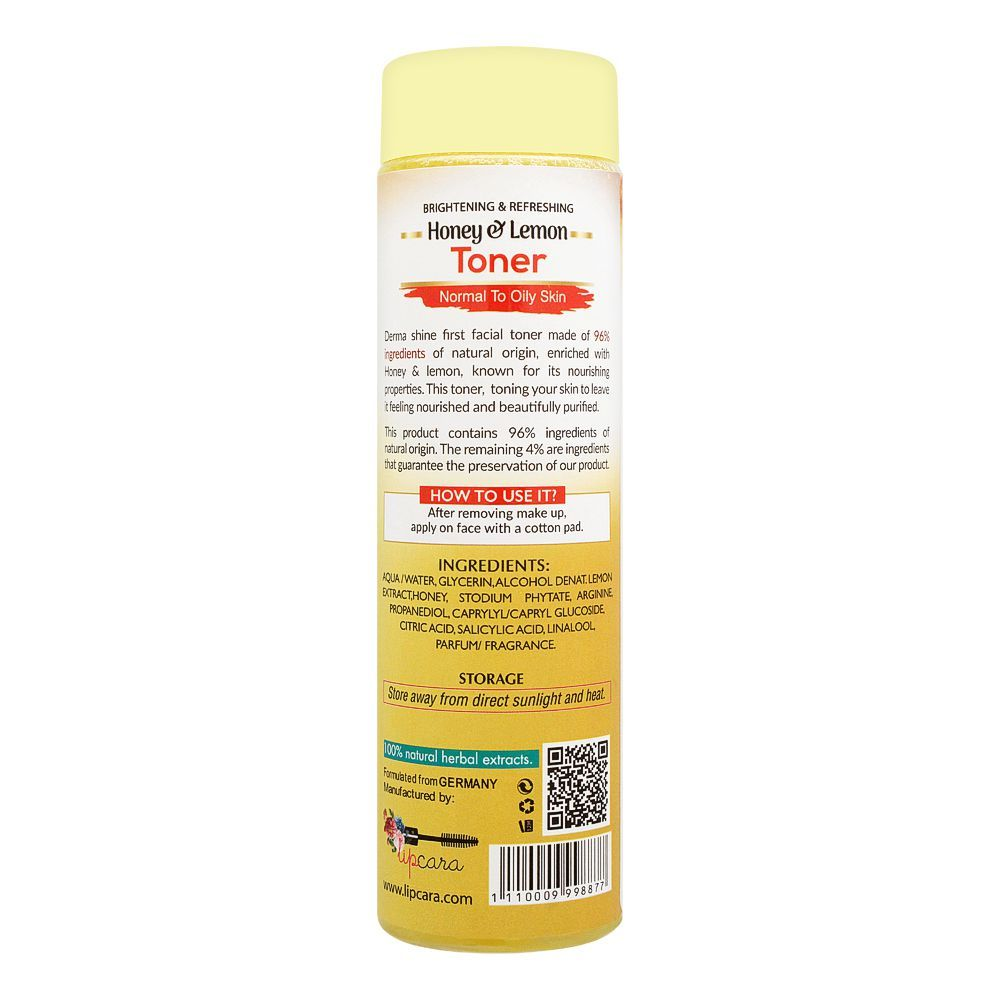 DERMA SHINE SKIN TONER HONEY & LEMON 320ML