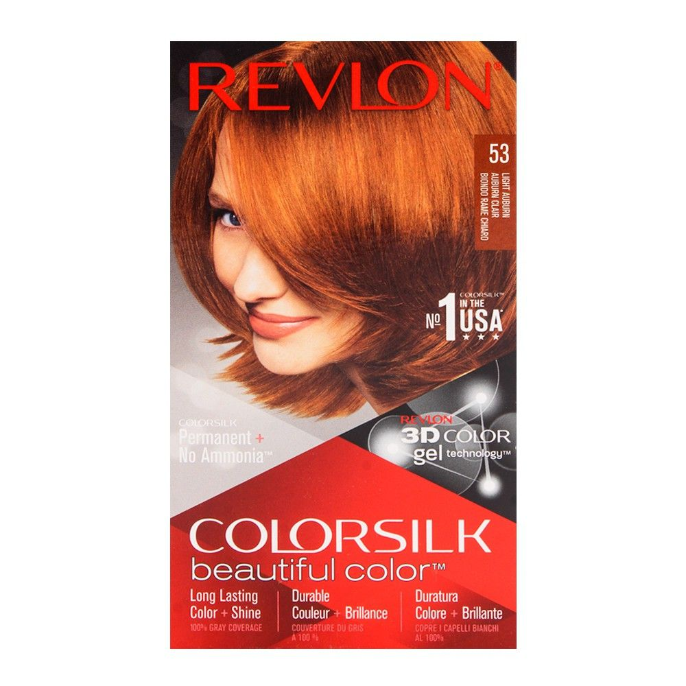 REVLON HAIR COLORSILK LIGHT AUBURN 53