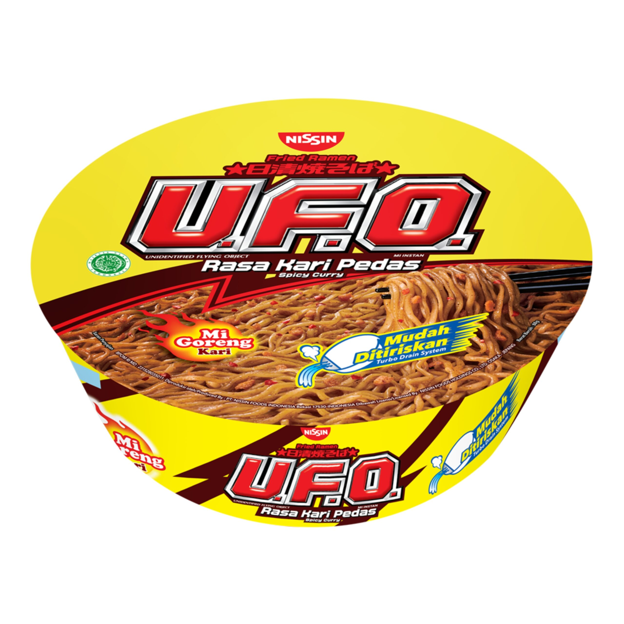 NISSIN FRIED RAMEN U.F.O SPICY CURRY 88GM