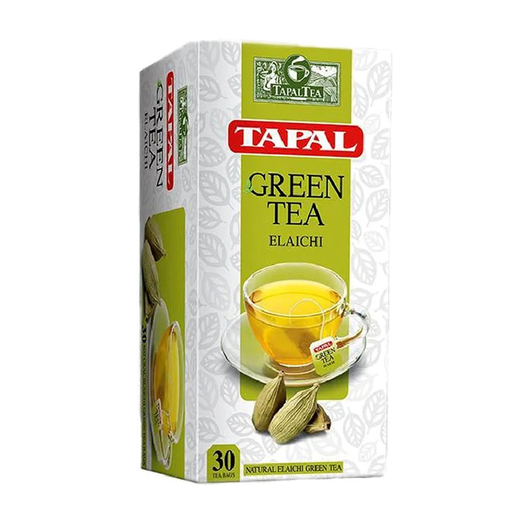 TAPAL GREEN TEA ELAICHI 30 TEA BAGS