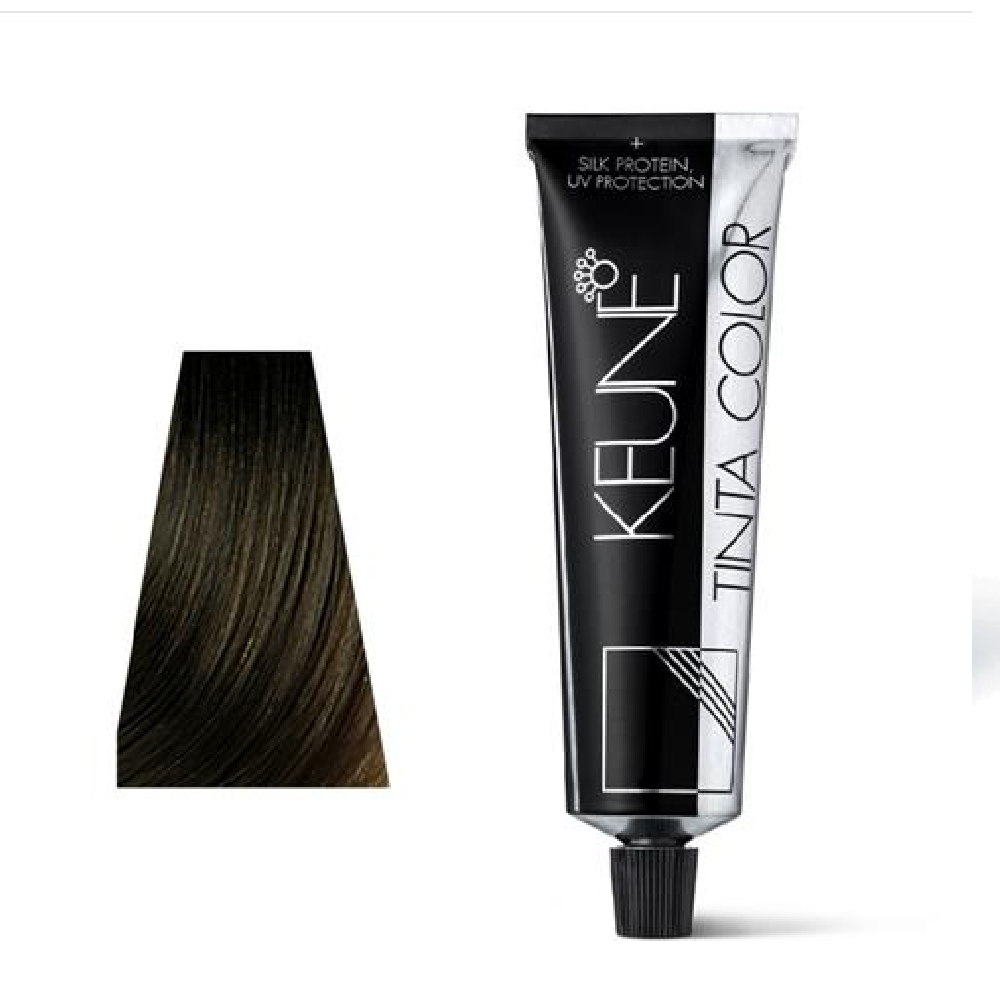 KEUNE TINTA HAIR COLOR MEDIUM GOLDEN VOILET BROWN 4.37, 60ML