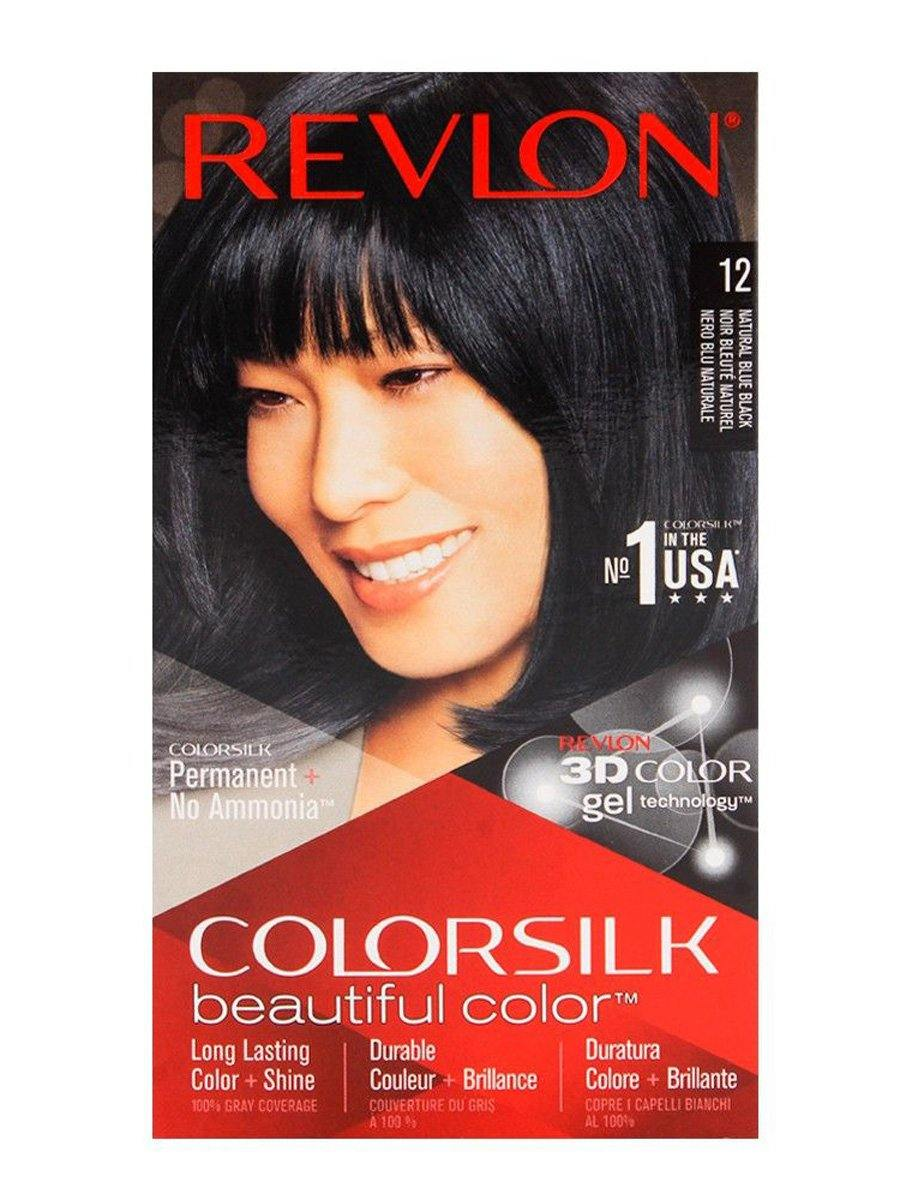 REVLON HAIR COLORSILK NATURAL BLUE BLACK 12