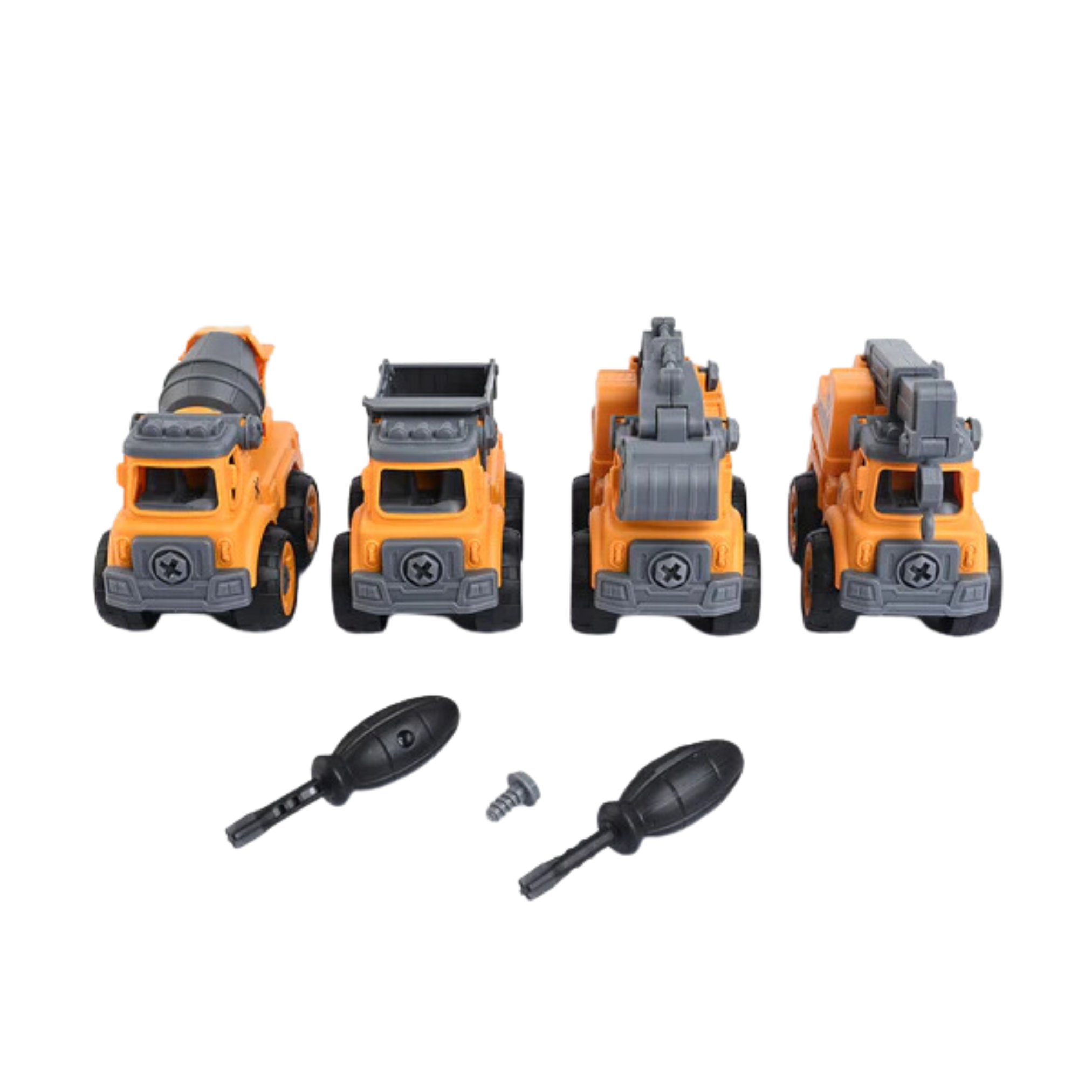 DIY 4PCS DINKY TRUCK ASSEMBLY SET 8899-71