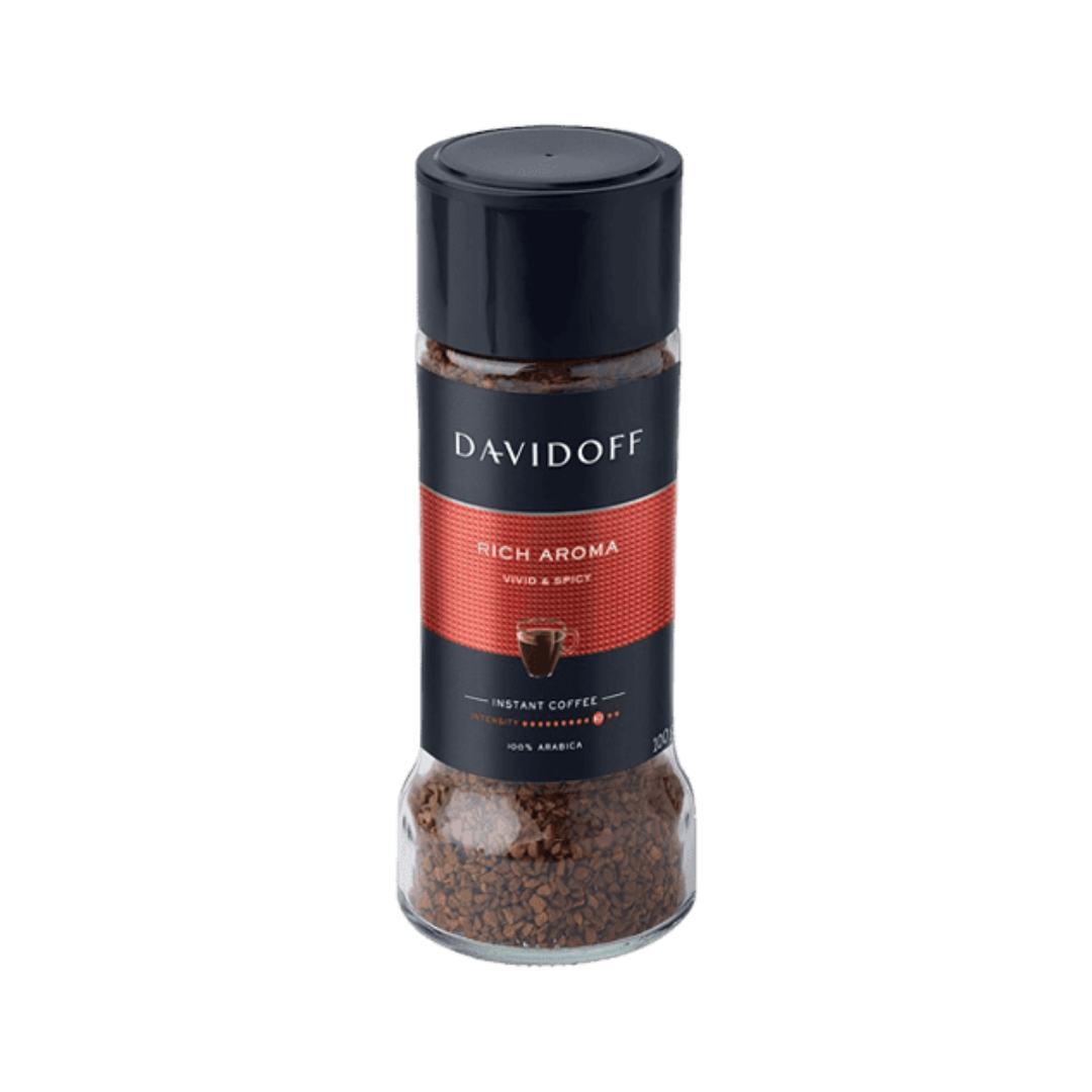 DAVIDOFF COFFEE RICH AROMA 100GM GLASS JAR