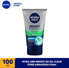 NIVEA MEN BRIGHT 8H OIL CLEAR FACE WASH 100ML