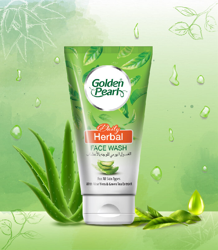 GOLDEN PEARL HERBAL FACE WASH WITH GREEN TEA 75ML