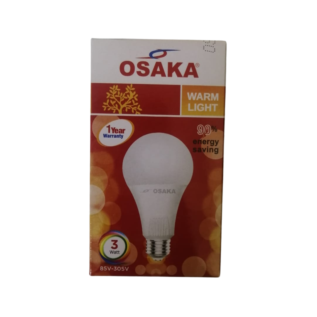 OSAKA LED BULB WARM LIGHT 3W SCREW TYPE