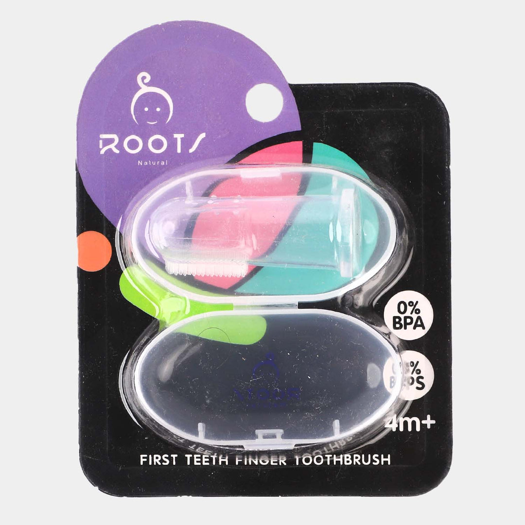 ROOTS NATURAL BABY FIRST TEETH FINGER TOOTHBRUSH 4M+