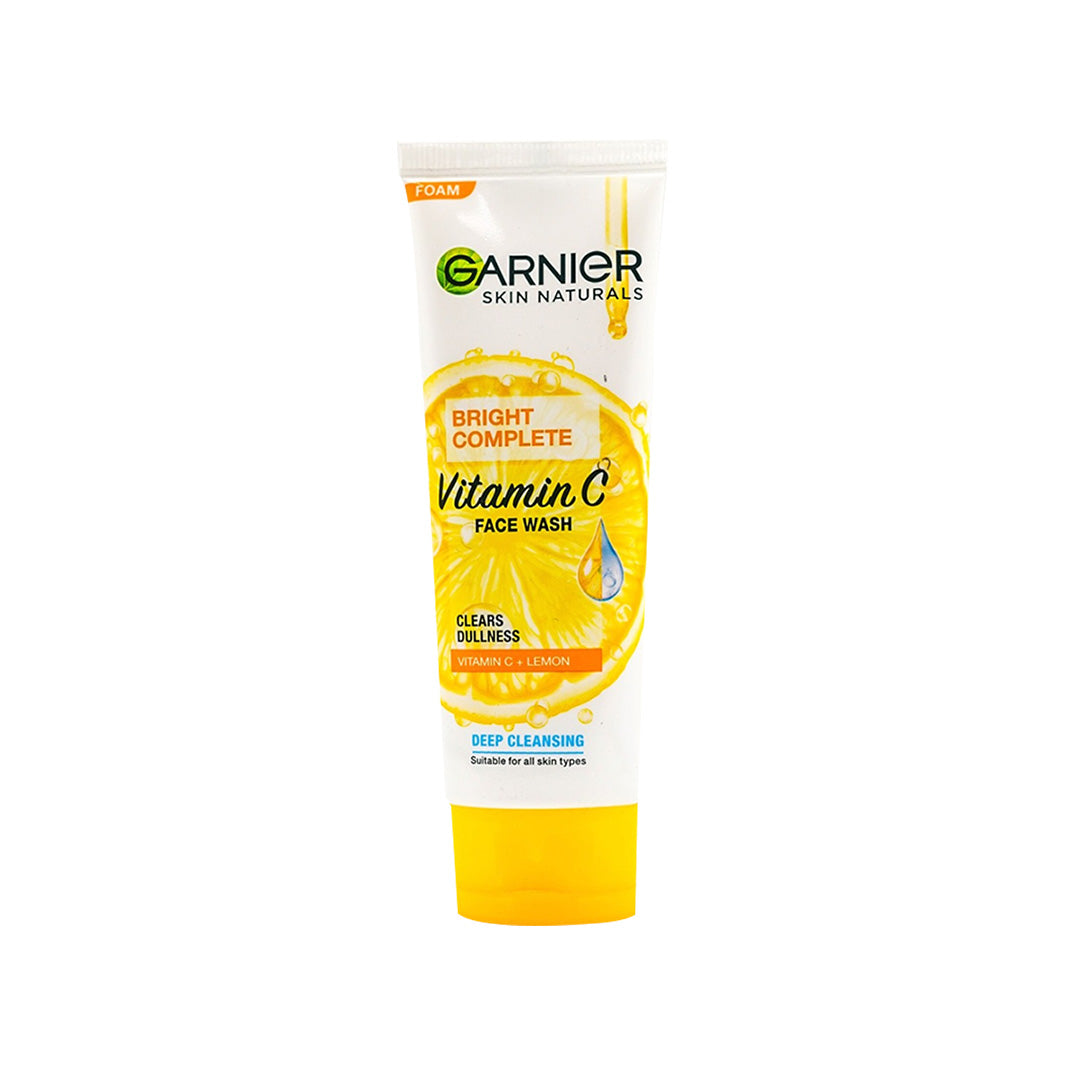 GARNIER BRIGHT COMPLETE VITAMIN C FACE WASH 100ML