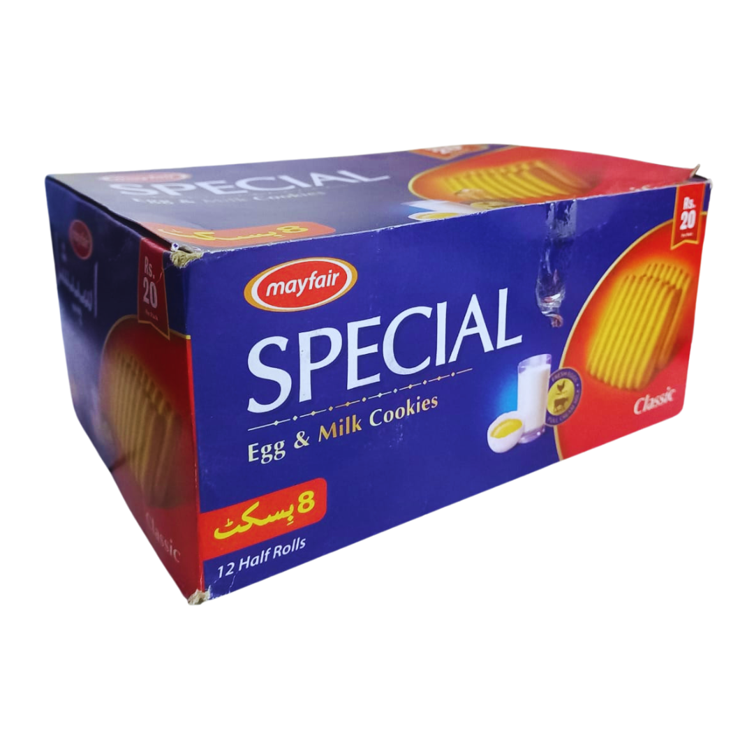 MAYFAIR SPECIAL EGG & MILK COOKIES 36GM 12PCS BOX