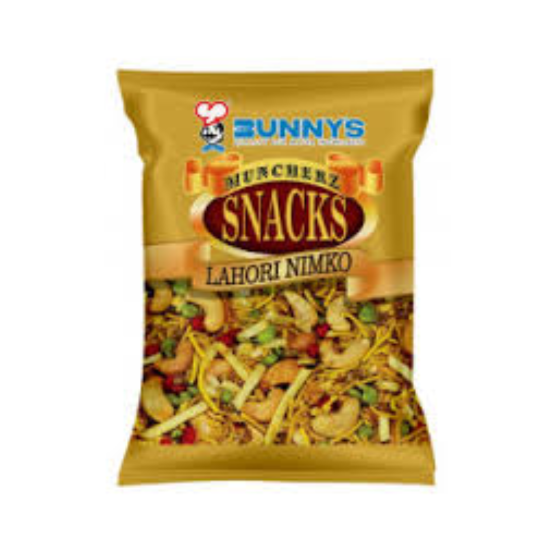 BUNNYS MUNCHERZ SNACKS LAHORI NIMKO 180GM