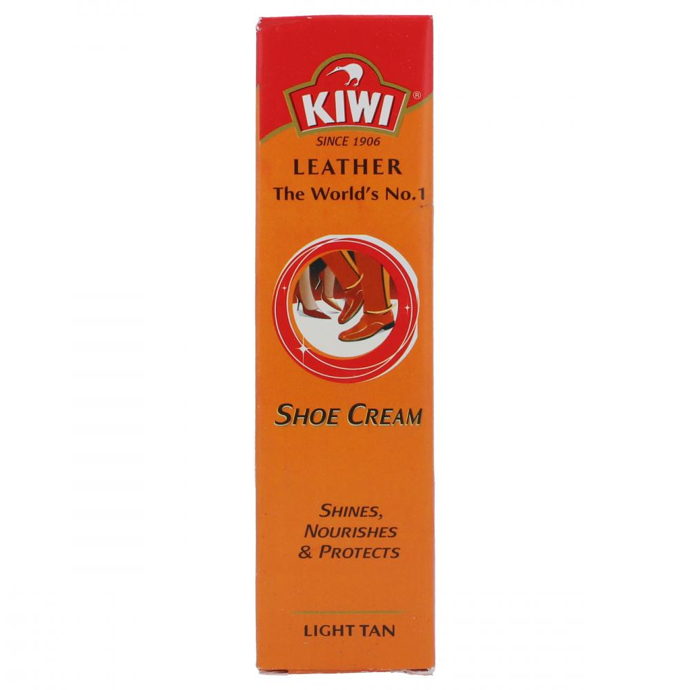 KIWI LEATHER SHOE CREAM LIGHT TAN 45ML