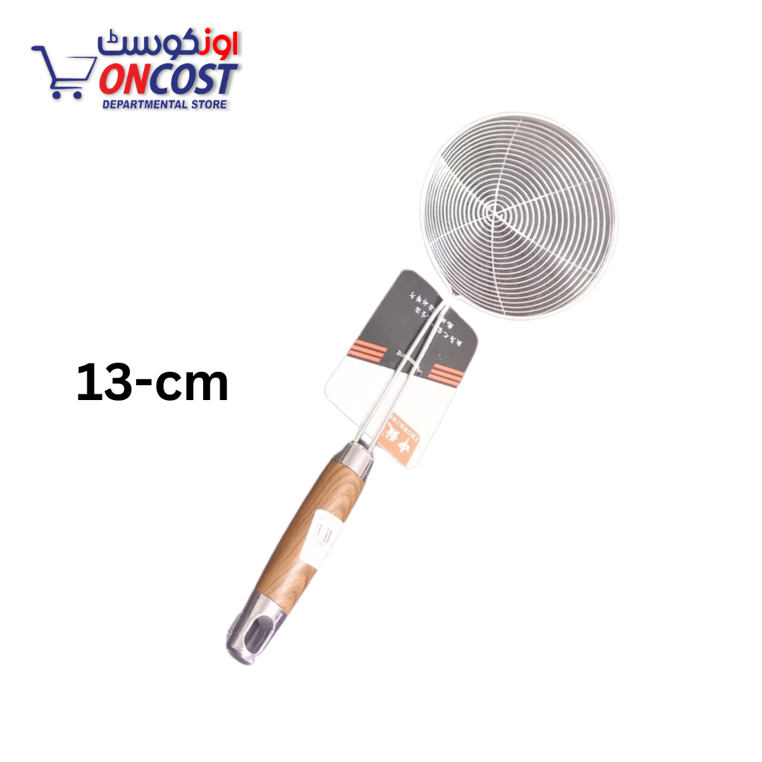 STAINLESS STEEL WIRE DEEP FRY SKIMMER 13CM