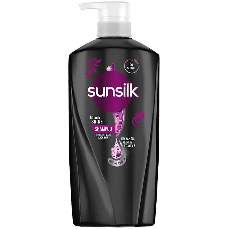 SUNSILK  SHAMPOO BLACKSHINE HENNA+OIL 660ML