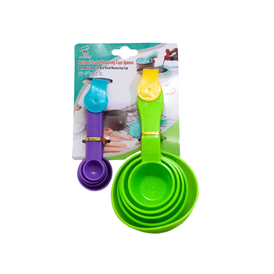 PET FOOD MEASURING CUPS SPOONS 9 PCS