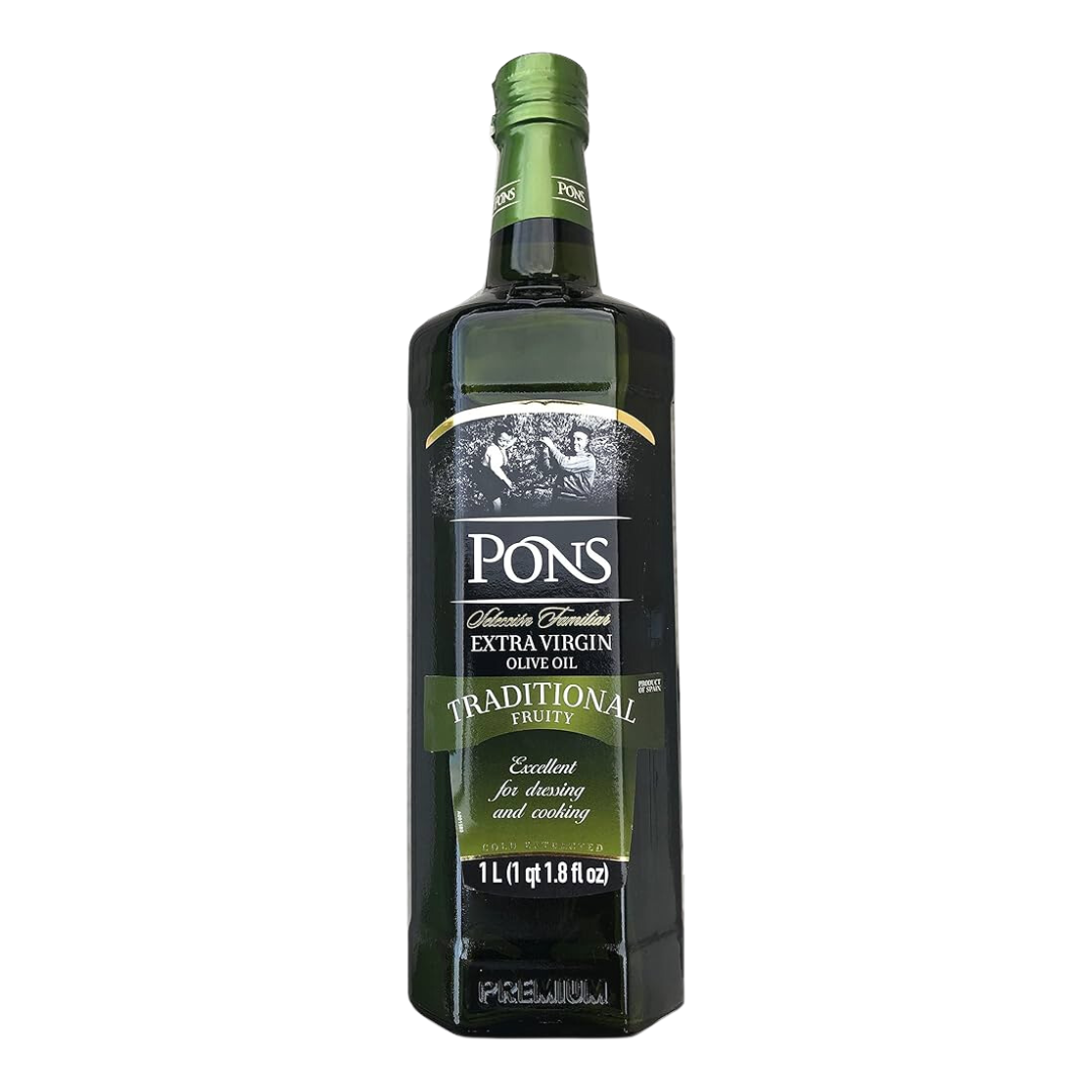 PONS EXTRA VIRGIN OLIVE OIL TRADITIONAL BOTTLE 1LTR