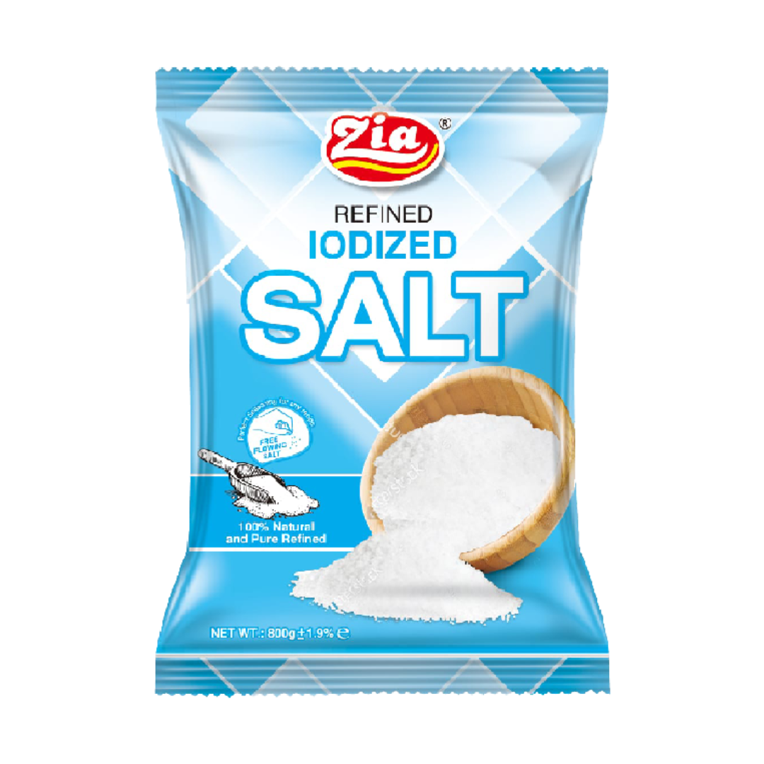 ZIA REFINED IODIZED SALT 800GM