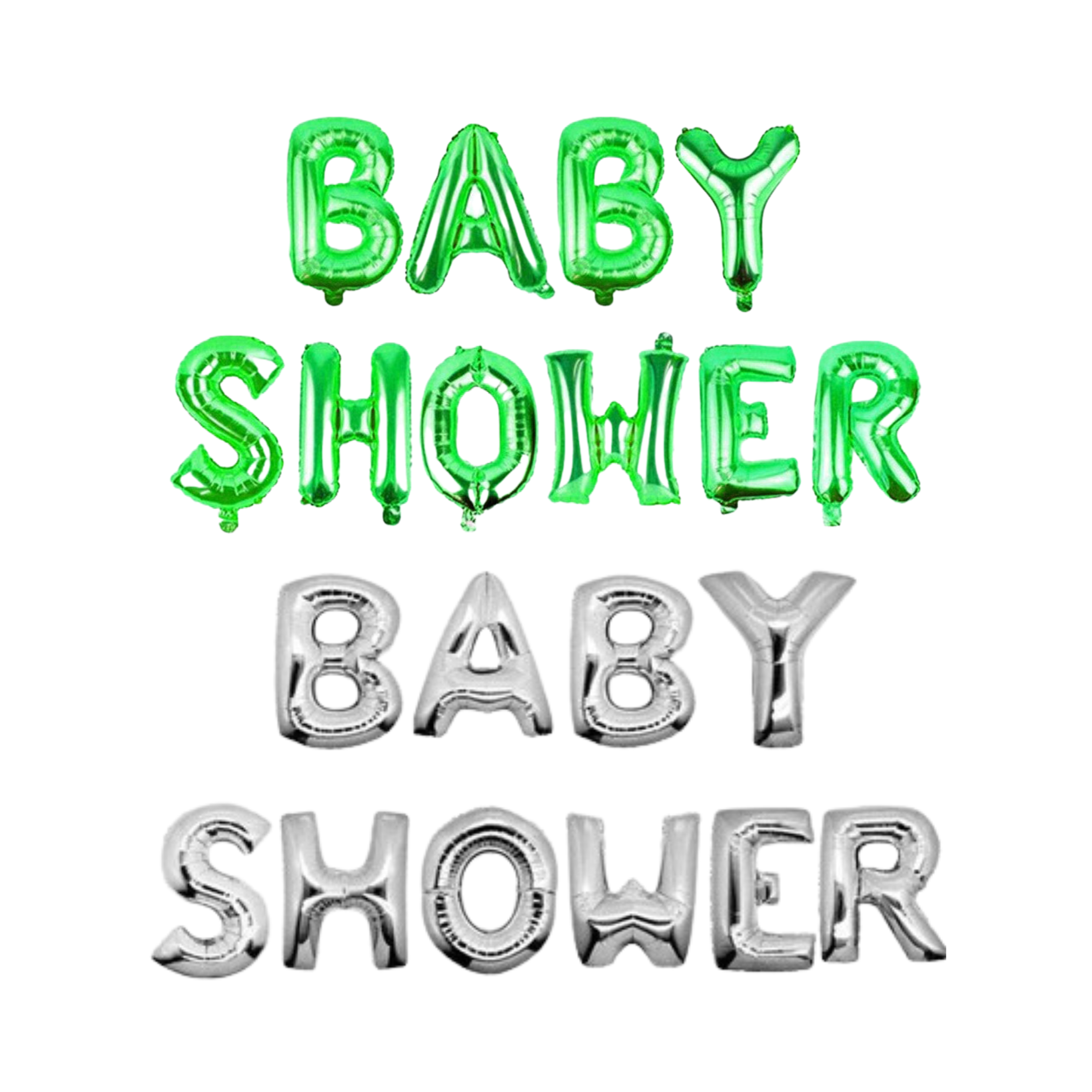 BABY SHOWER FOIL BALLOONS SET 10PCS