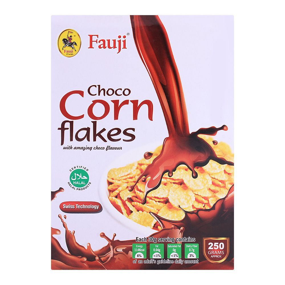 FAUJI CHOCO CORN FLAKES 250GM