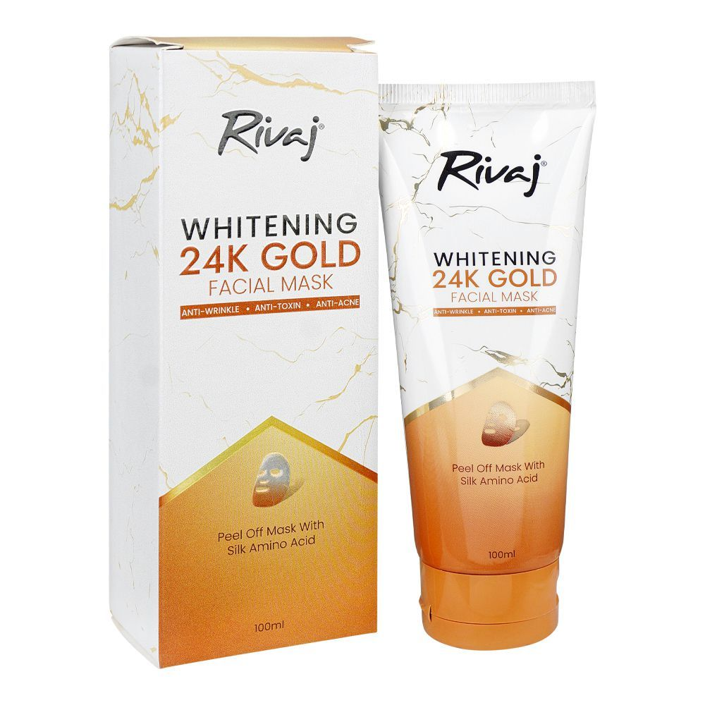 RIVAJ WHITENING 24K GOLD FACIAL MASK 100ML