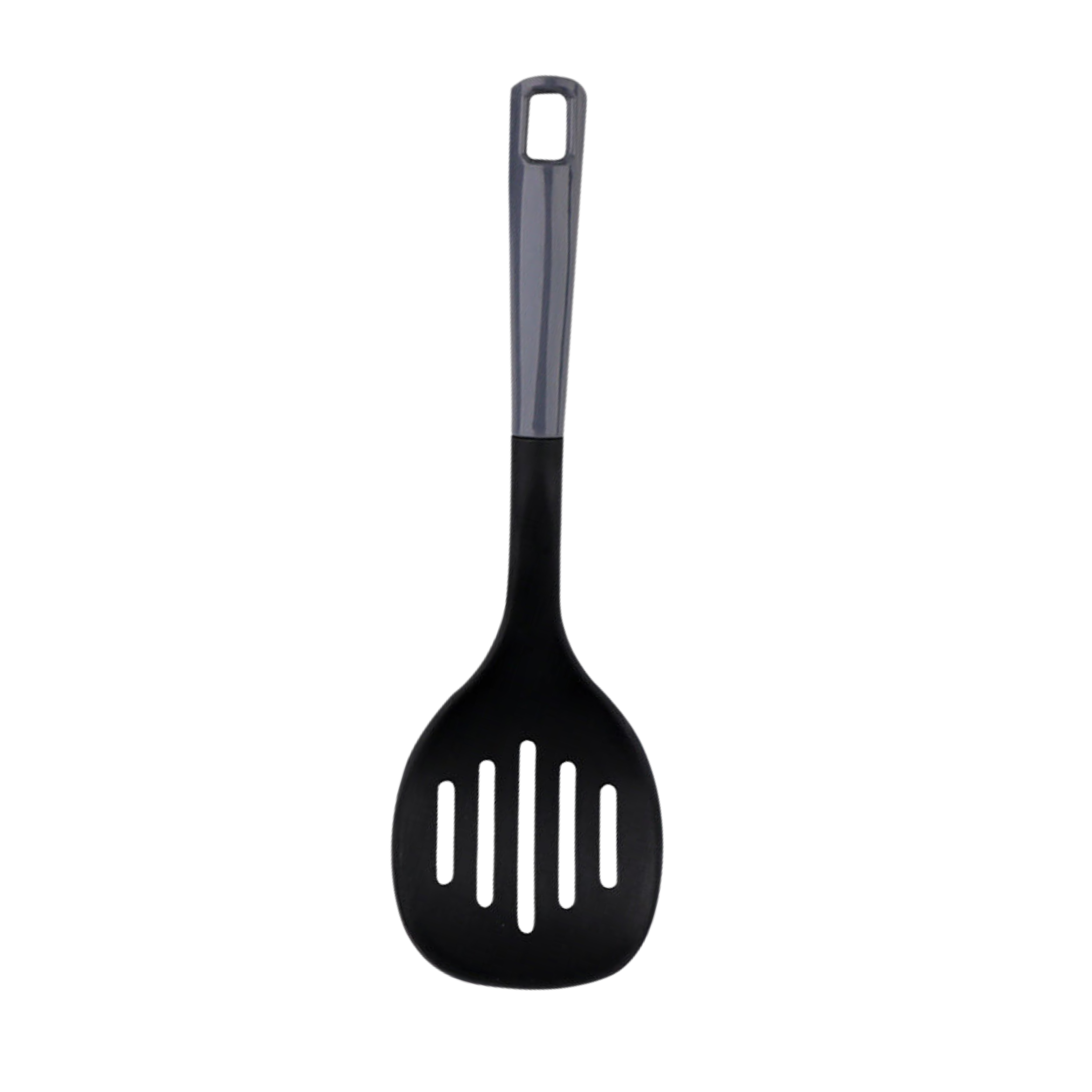 SLOTTED SKIMMER NYLON SPOON 12-INCHES BLACK