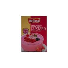 NATIONAL STRAWBERRY CUSTARD POWDER 120GM