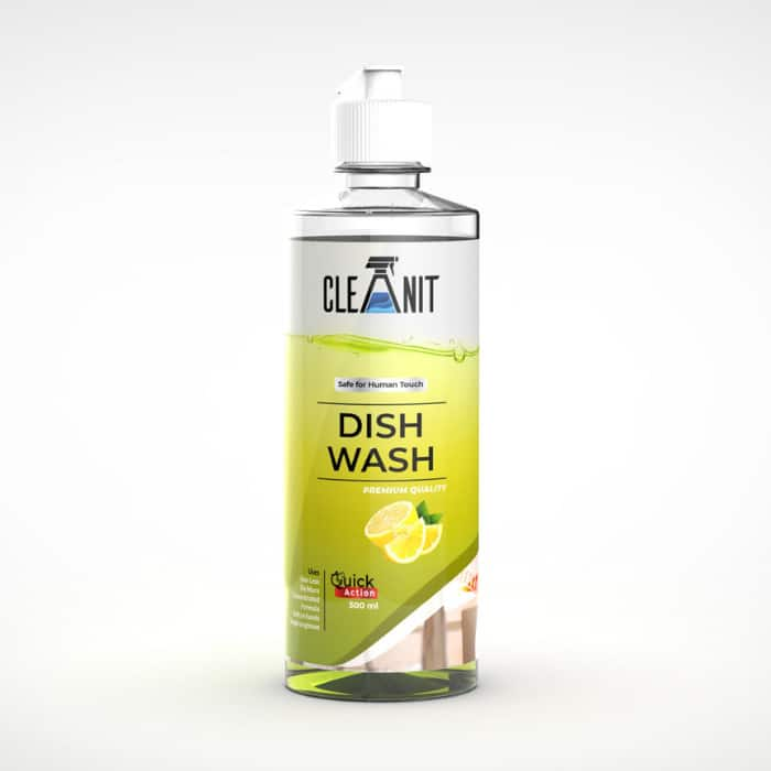 CLEANIT DISH WASH LEMON 500ML BOTTLE