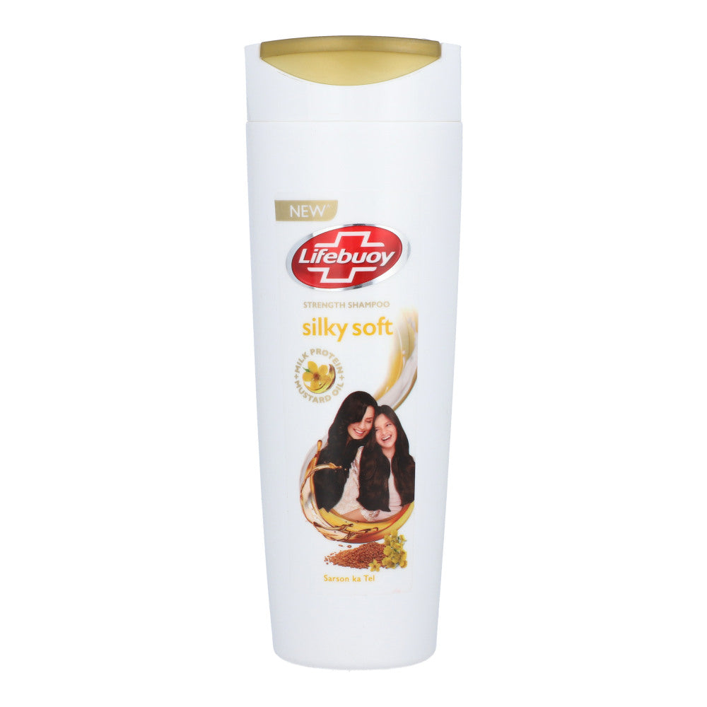 LIFEBUOY SILKY SOFT MILK P & MUSTARD OIL SHAMPOO 170ML