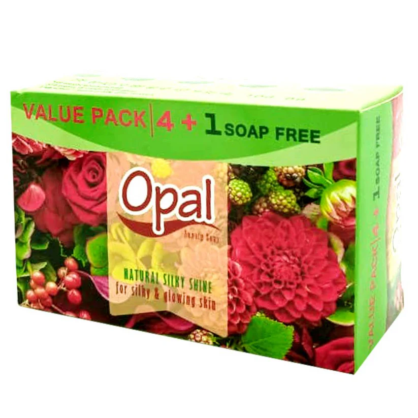 OPAL SOAP NATURAL SILKY SHINE 4+1 PACK 300GM