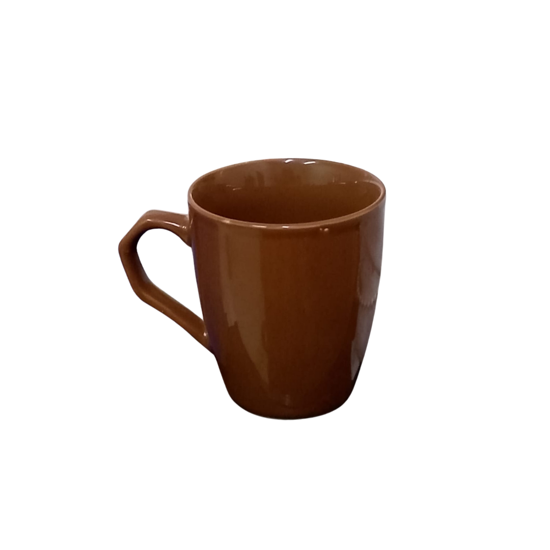 PORCELAIN CERAMIC MUG 152 LIGHT BROWN